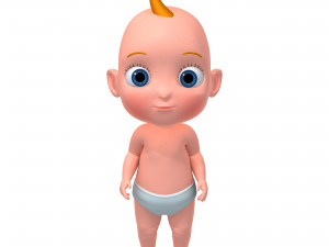 cartoon baby 3D Model