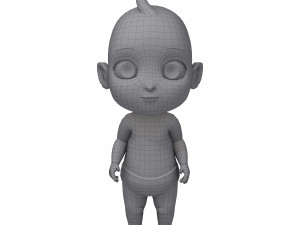cartoon baby 3D Model