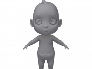 cartoon baby 3D Model