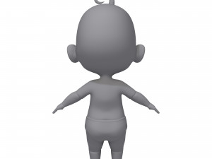 cartoon baby 3D Model