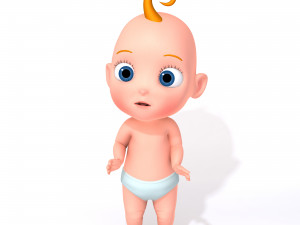cartoon baby 3D Model