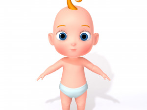 cartoon baby 3D Model