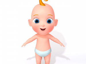 cartoon baby 3D Model