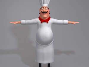 cartoon chef 3D Model