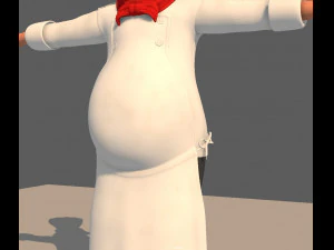 cartoon chef 3D Model