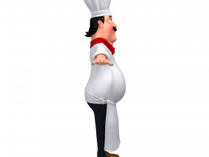 cartoon chef 3D-Modell