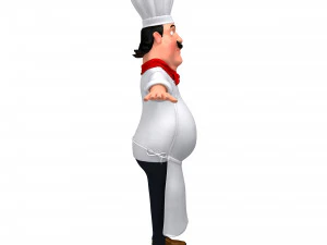 cartoon chef 3D Model