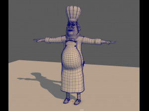 cartoon chef 3D-Modell
