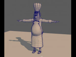 cartoon chef 3D Model