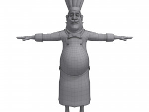 cartoon chef 3D-Modell