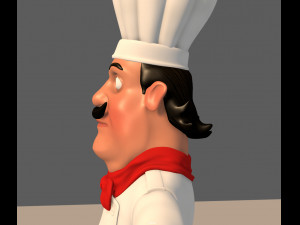 cartoon chef 3D-Modell