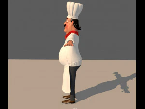 cartoon chef 3D Model