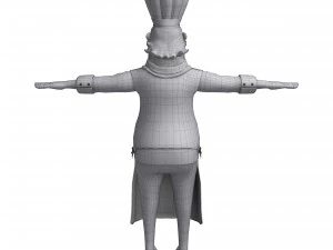 cartoon chef 3D Model
