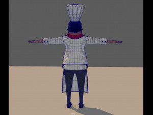 cartoon chef 3D-Modell