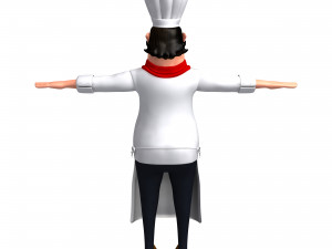 cartoon chef 3D-Modell