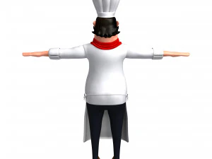 cartoon chef 3D Model