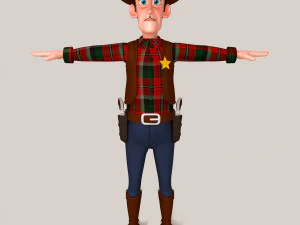 cow-boy Modèle 3D