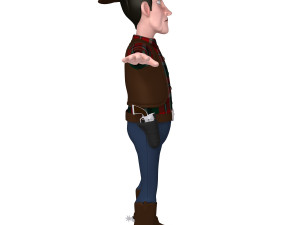 cowboy Modello 3D
