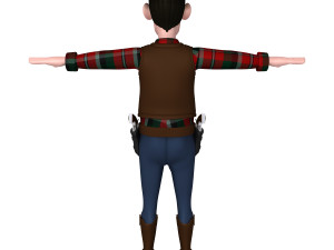 cowboy Modello 3D