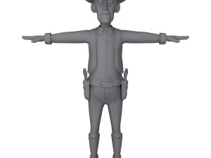 cowboy Modello 3D