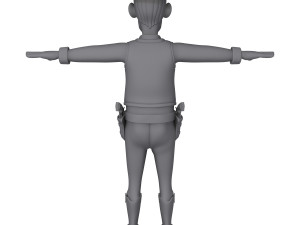 cowboy Modello 3D