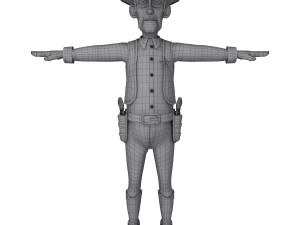 cowboy Modello 3D