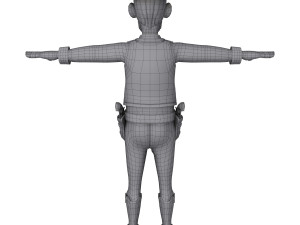 cowboy Modello 3D