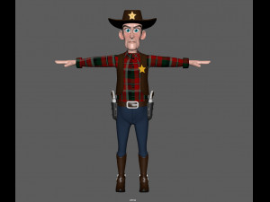 cowboy Modello 3D