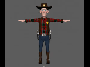 cowboy Modello 3D