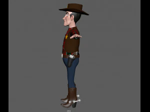 cowboy Modello 3D
