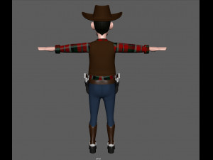 cowboy Modello 3D