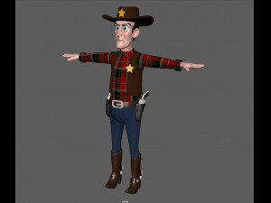 cowboy Modello 3D