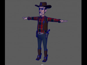 cowboy Modello 3D