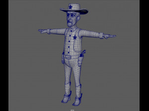 cowboy Modello 3D