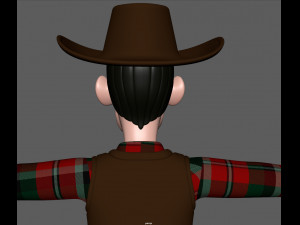 cowboy Modello 3D