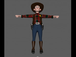 cowboy Modello 3D