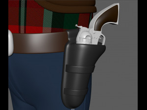 cowboy Modello 3D