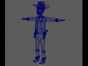 cowboy Modello 3D