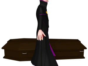 德古拉 卡通 吸血鬼 3D 模型