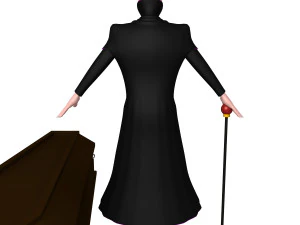 德古拉 卡通 吸血鬼 3D 模型