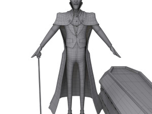 dracula cartoon vampire 3D Модель