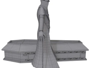 德古拉 卡通 吸血鬼 3D 模型