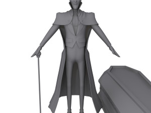 dracula cartoon vampire 3D Модель