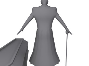 dracula cartoon vampire 3D Модель