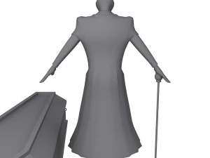 德古拉 卡通 吸血鬼 3D 模型