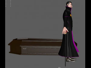 德古拉 卡通 吸血鬼 3D 模型