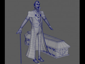 dracula cartoon vampire 3D Модель