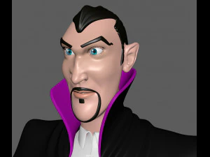 德古拉 卡通 吸血鬼 3D 模型