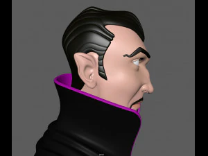 德古拉 卡通 吸血鬼 3D 模型