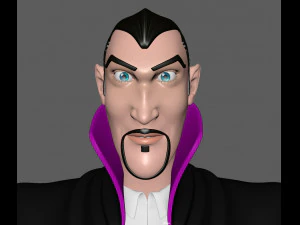 德古拉 卡通 吸血鬼 3D 模型